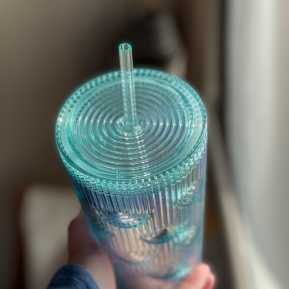 New Starbucks Spring 2022 24oz Iridescent Cold Cup - Picture 3 of 4